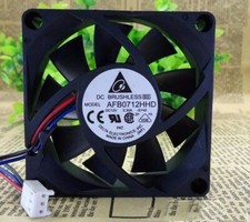 Delta 12v DC 0.30a 70x20mm 3-Wire Fan AFB0712HHD computer CPU cooling fan picture