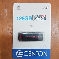 Centon DataStick SPORT 128GB USB 2.0 Flash Drive Black Shock/Water Resistant picture