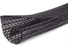 10ft - 1/2 inch Cord Protector Cable Sleeve Split Wire Loom Tubing for Power Cor picture