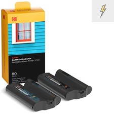 Kodak Dock Plus PHC-80 Photo Printer Cartridge Refill - 80 Pack for Vivid Colors picture