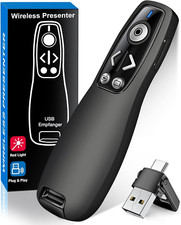 2-In-1 USB Type C Presentation Clicker Wireless Presenter Remote for Powerpoint, picture