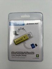 Iogear GFR204SD Flash Card MicroSD/SD/MMC Reader/Writer USB 2.0 New Sealed.  picture