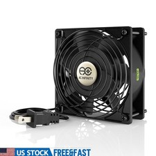 Aluminum Cooling Fan 120mm Dual Ball Bearing 110CFM 47dBA Air Ventilation New picture