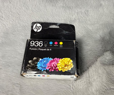 4-PACK HP GENUINE 936 BLACK & COLOR INK OFFICEJET PRO 9730 OCT 2026 picture