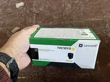 Lexmark 74c10y0 Yellow Printer Cartridge New In Box Sealed  picture
