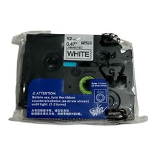 Laminated Tape 12mm 0.47 white / Black compatible with brother New 231 picture