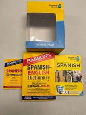 Rosetta Stone Spanish Bonus Pack Bundle Lifetime Online Access + Grammar Guide + picture