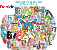 3 Random 67 Six Seven Meme Vinyl Decal Stickers Hands Funny picture
