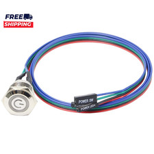 Chassis Switch  Metal Button PC Case LED Power Button ATX Supply On/Off picture
