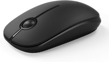 Wireless Mouse-2.4G Slim Portable Computer Mouse, Black | Nano picture