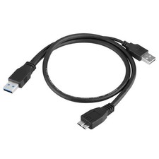 NTQinParts Replacement USB3.0 Data Sync Power Charger Cable for 2 feet, Black picture