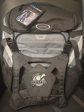 Lokass Championship Baseball Backpack Padded Sport Travel Gray & Black New picture