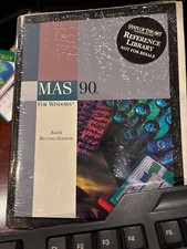 BRAND NEW SHRINK WRAPPED MAS90 90CS AIX  Bank Reconciliation.  CD/ROM .NFR picture