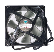 2x Cooler Master 12V 0.6A CPU PC Fan 92mm A9225-28RB-4BP-F1 DF0922512RFUN Black picture