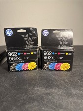 HP 962XL Black & 962 Combo Cyan/Magenta/Yellow Exp: Dec 27 1 Sealed 1 Use READ picture