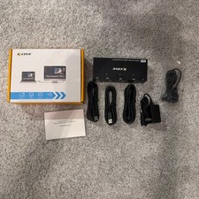 KCEVE KVM303DH 3x3 Triple Monitor KVM Switch 8K HDMI DP USB 3.0 Open Box picture