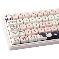 Cute PBT Keycaps MOA Profile Custom Key Caps For Mechanical Keyboard Set picture