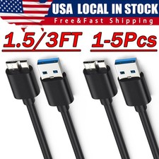 Micro USB 3.0 Cable High Speed Data SYNC For HDD External Hard Drive Lot picture