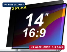 [2 Pack] 14 Inch Laptop Privacy Screen Protector, 16:9 Aspect Removable Anti-Gla picture