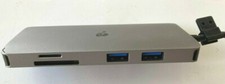 IOGEAR USB-C DUAL HD TRAVEL DOCK WITH POWER DELIVERY 3.0 Card Reader + 4K@30HZ picture