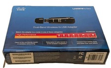 Linksys by Cisco WUSB600N Dual-Band Wireless-N USB Adapter 2.4GHz 5GHz w/ Box picture