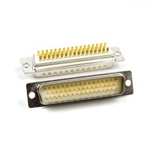 5pcs DB50 Male Gold-plated Connector D-SUB 3 Rows 50Pin Solid Pin Connector picture