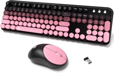 Wireless Keyboard and Mouse Combo, 2.4 GHz Wireless Full-Sized Typewriter .... picture