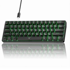 TMKB 60% Mechanical Gaming Keyboard Red Linear Switch Wired Black Device picture