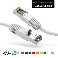 15 Pack of 75Ft CAT5E Shielded (FTP) Ethernet Network Booted Cable 15-200 Feet W picture