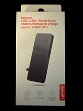 NIB Lenovo Usb C Slim Travel Dock 8 Ports 4K 60Hz Power Delivery Eco Friendly picture