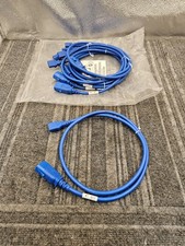 (QTY 6) Raritan SLC14C13-4FTK2-6PK Locking Power Cable 4ft IEC C13 to IEC C14 picture