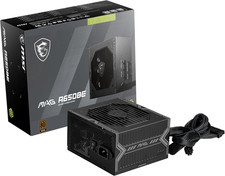 MSI MAG A650BE, Semi-Modular Compact 650W ATX Power Supply, 80+ Bronze, Low-Nois picture