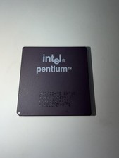 Vintage Intel Pentium 90MHz CPU A80502-90 SX968 Gold Pin Ceramic Processor picture