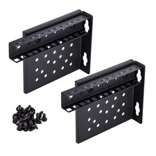 4U 19 Inch Vertical Wall Mount Server Rack Bracket With Hardware Black Rack picture