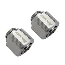 Koolance Compression Fitting for 10mm x 13mm (3/8in x 1/2in), Nickel, 2-pack picture