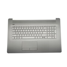 New Silver Palmrest For HP 17-BY 17-CA Backlit Keyboard/ODD Touchpad L92787-001 picture