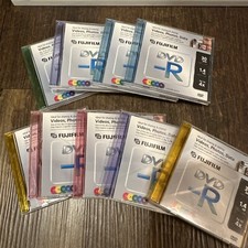 Lot of 9 Fujifilm Media 25302444 DVD-R Camcorder 1.4 GB / 30 Min 4X picture