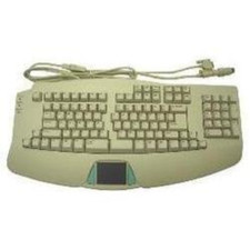 BTC 8140M PS/2 AT & Serial MOUSE Natural Ergonomic Keyboard w/Touchpad db9 din5 picture