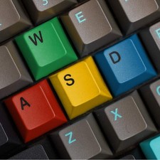 Kelendle 4Pcs Personalized Colorful PBT WASD Keycaps - Cherry Profile Gaming ... picture