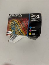Epson 252 (EXPIRED SEE DETAILS) Black Cyan Magenta Yellow Genuine NEW Sealed picture