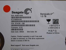 1.5TB Seagate ST31500541AS / 9TN15R-300 / CC32 / SU / 100535537 REV A - HD #1 picture