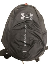 Under Armour UA Hustle Lite Storm Backpack Black Fits a 15” Laptop Pack 1364180 picture
