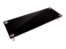 Monoprice Large Multimedia Stand, Black Glass 30.8
