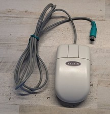 Belkin Mouse PS/2 F8E201 Vintage PC Mechanical 2-Button *INCONSISTENT MOVEMENT* picture