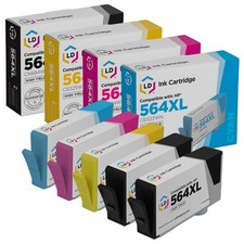 LD  Reman Replacements HP 564XL 5pk HY Ink CN684WN CB323WN CB324WN CB325WN picture