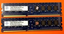 🟪Nanya 4GB (2X2GB) IRX8 PC3-10600 Desktop RAM NT2GC64B88B0NF-CG picture