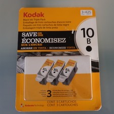 Kodak 10B Black Ink Cartridge 3 Pack OEM Genuine EasyShare ESP Hero 4K4020-B NEW picture