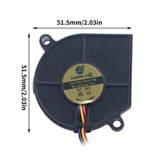 Extrusion Head Turbo Fan Dual Ball Cooling Fan 3D Printer Parts for 5M Pro 5015 picture