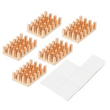 Copper Heatsink 14x9x4mm with Self Adhesive for IC Chipset Cooler 5pack picture
