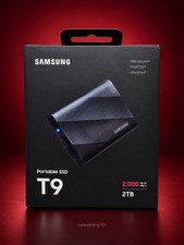 BRAND NEW SEALED Samsung T9 Portable 2TB 2000MB/s SSD - Black (MU-PG2T0B/AM) picture